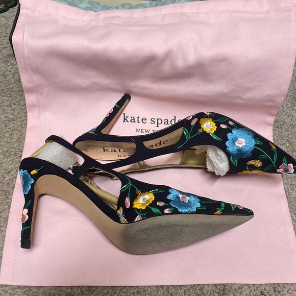 Kate Spade ♠️ Valerie Floral Slingback Heels - Picture 13 of 17
